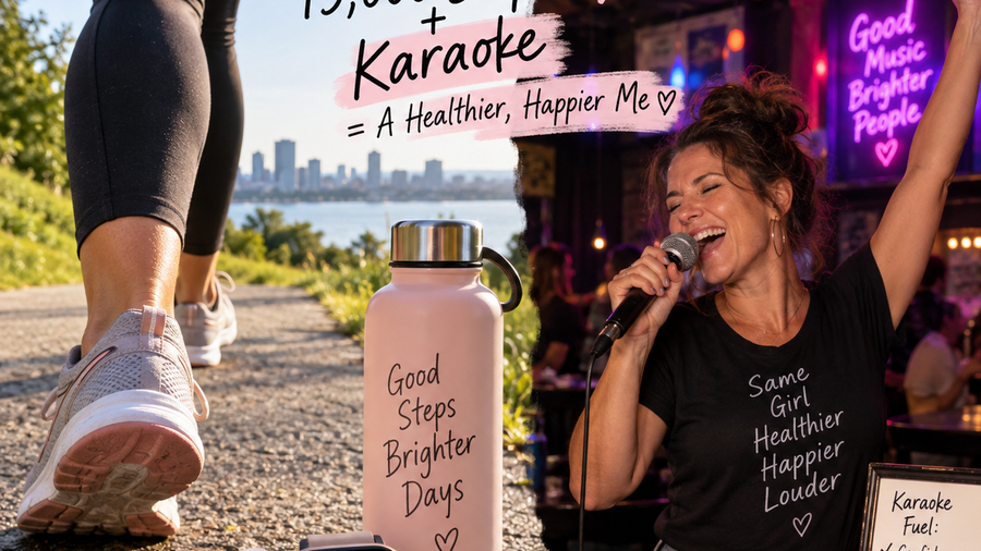 15,000 steps plus karaoke lifestyle blog image