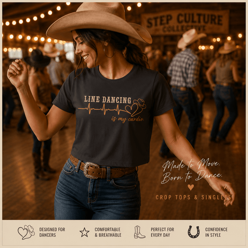 Line dancing crop tops and singlets