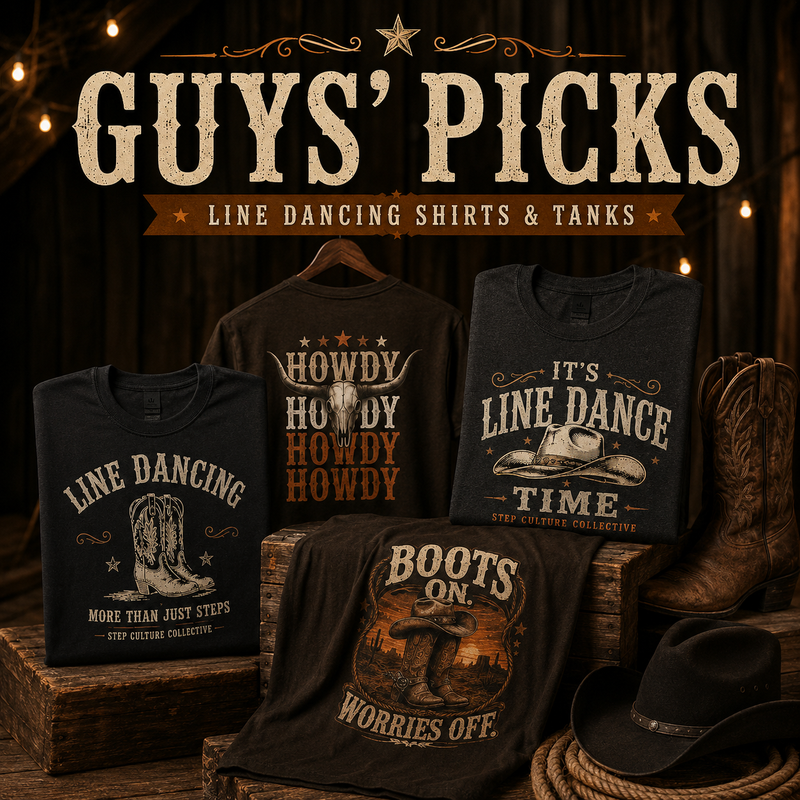 Men’s line dancing shirts and tank tops
