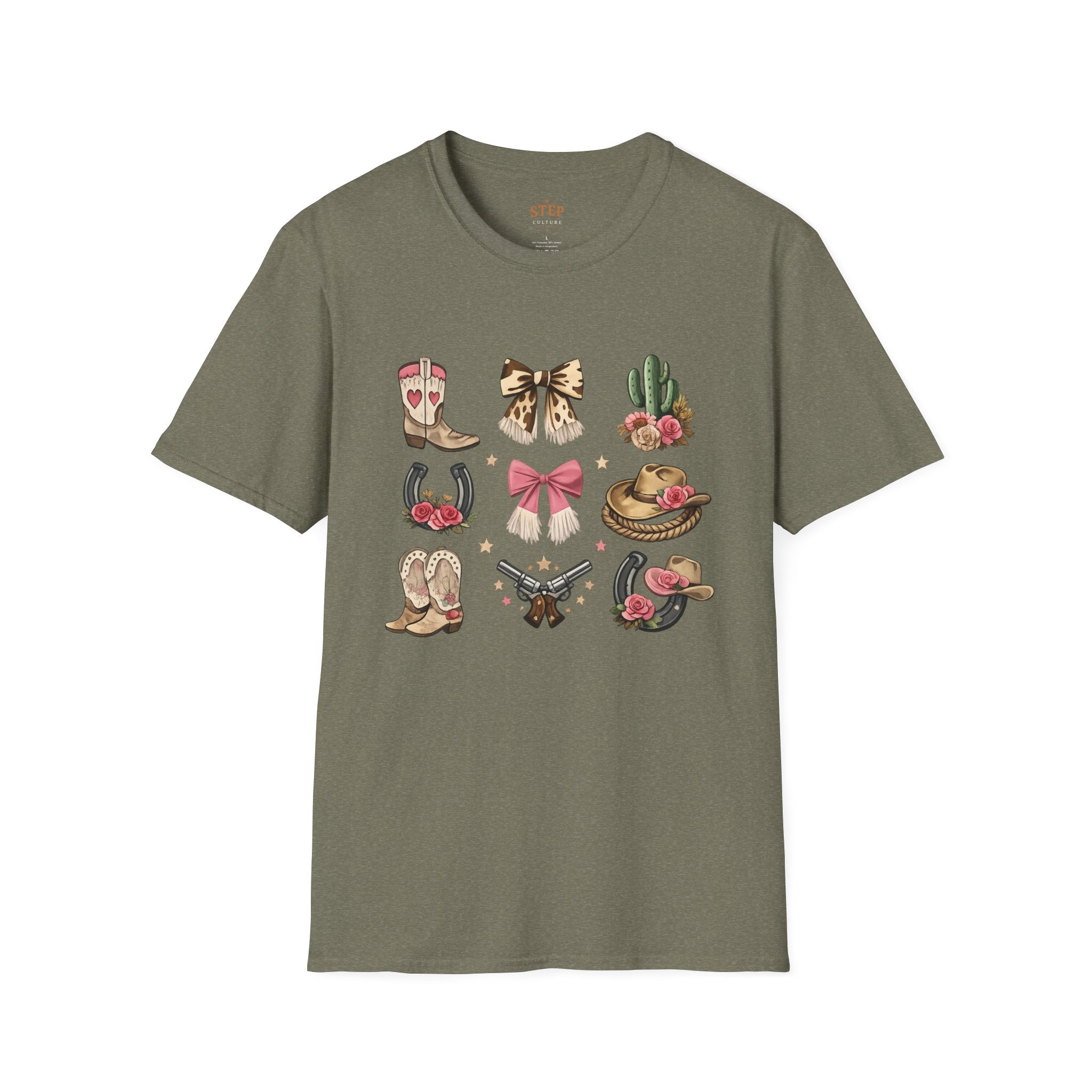 Women’s Western Icons tee with vintage-inspired cowgirl artwork