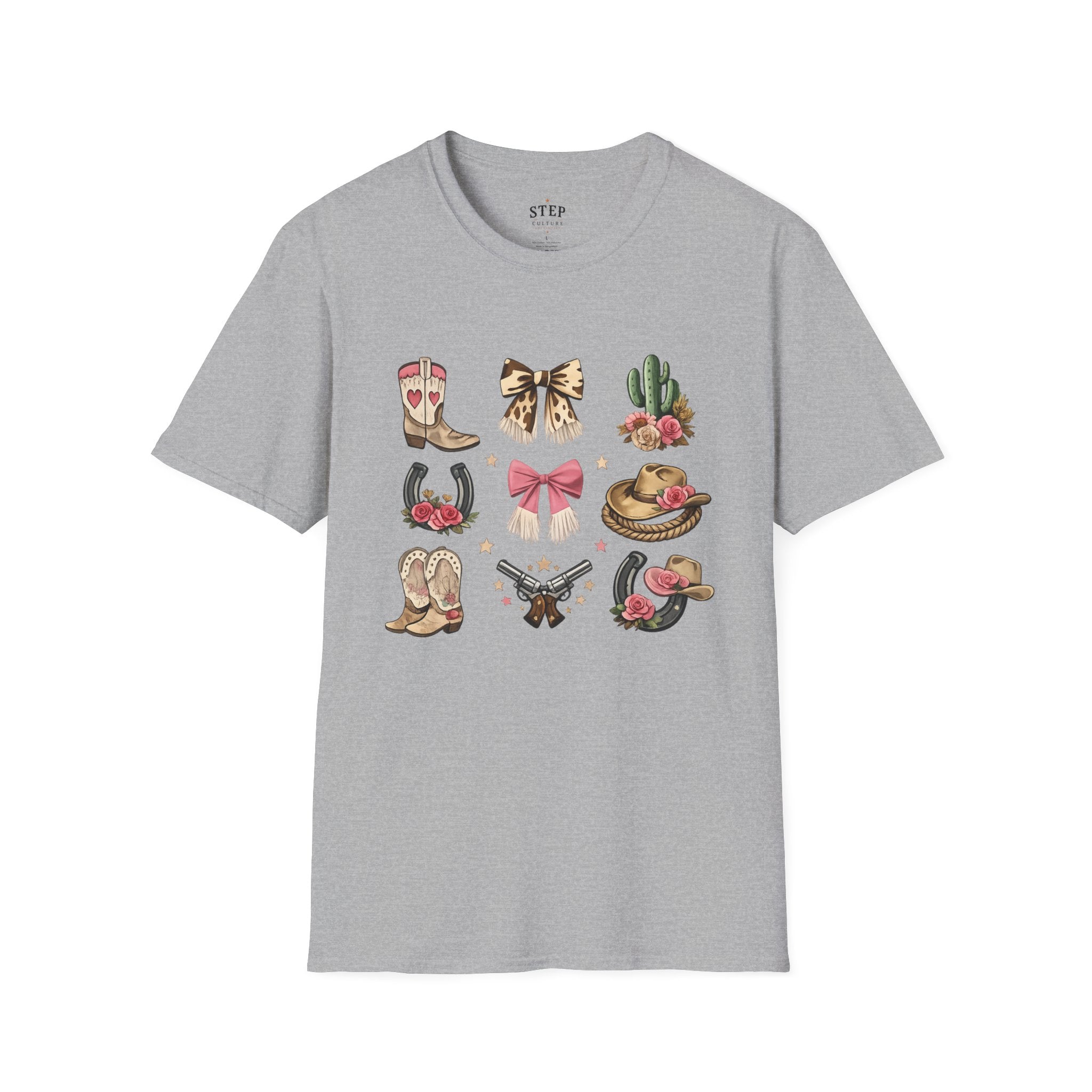 Women’s Western Icons Western T-shirt product mockup
