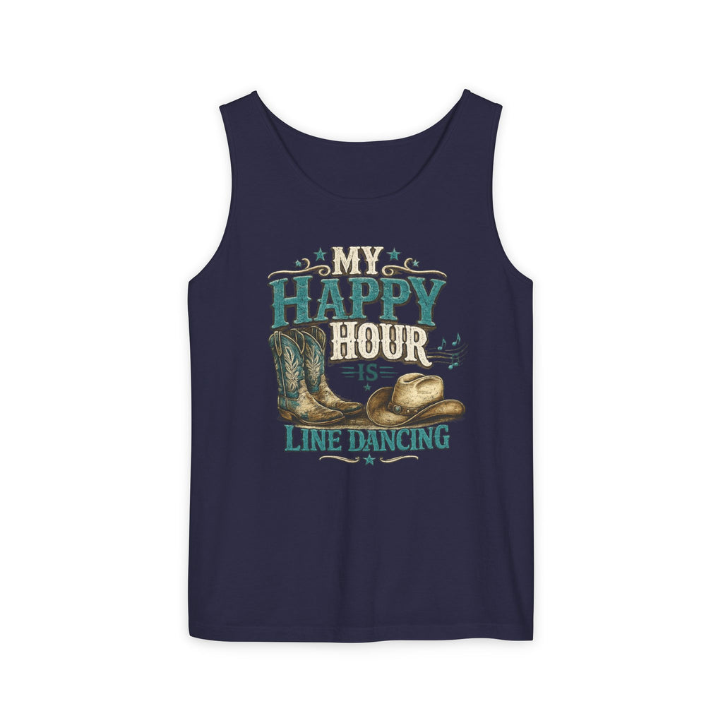 My Happy Hour Is Line Dancing western dance tank