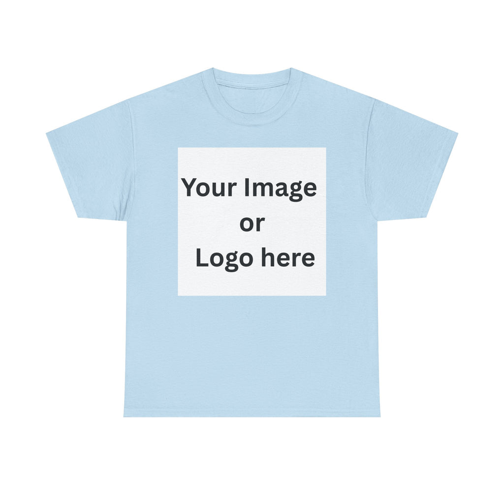 Personalised custom image or logo Gildan 5000 T-shirt mockup – colour option 2