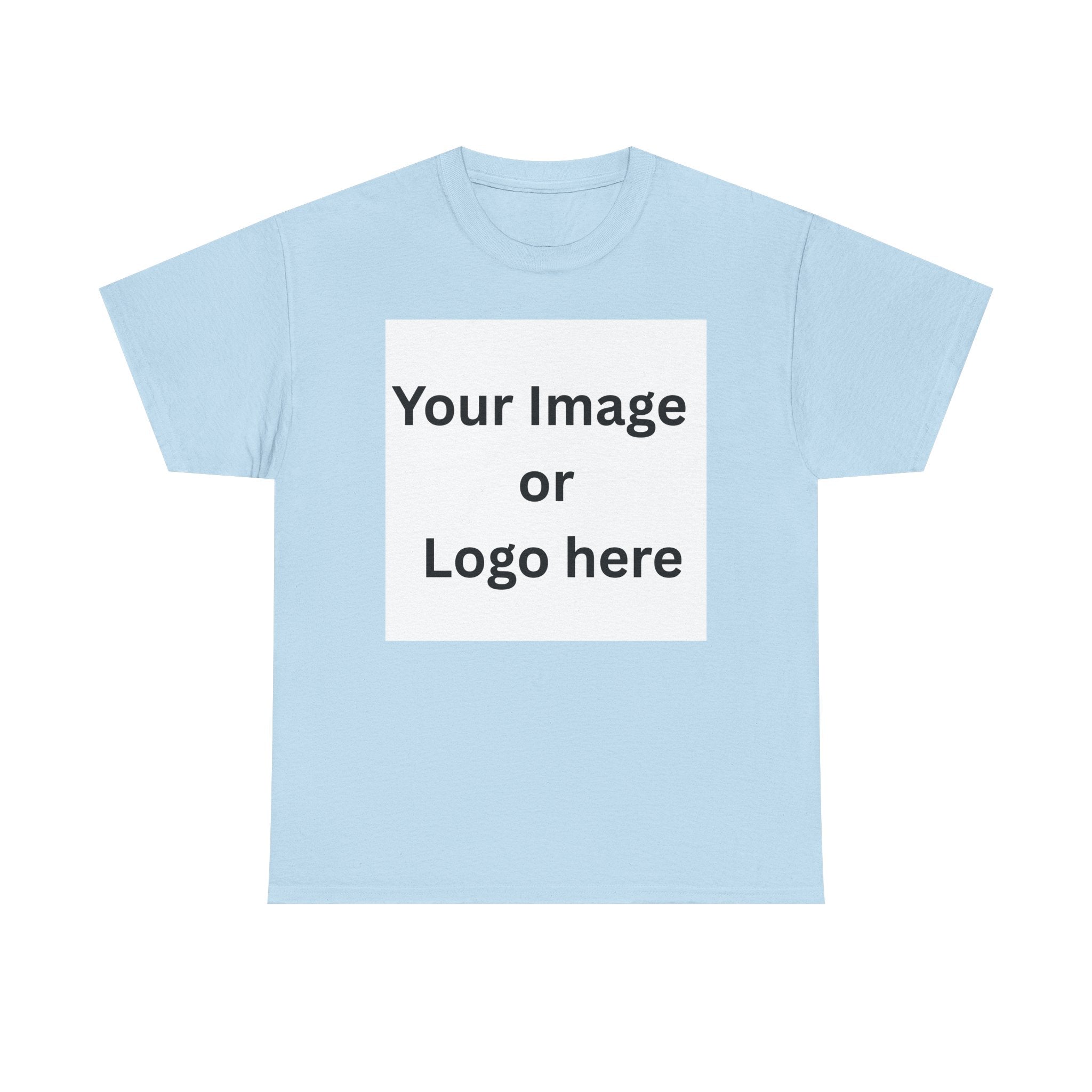 Personalised custom image or logo Gildan 5000 T-shirt mockup – colour option 2