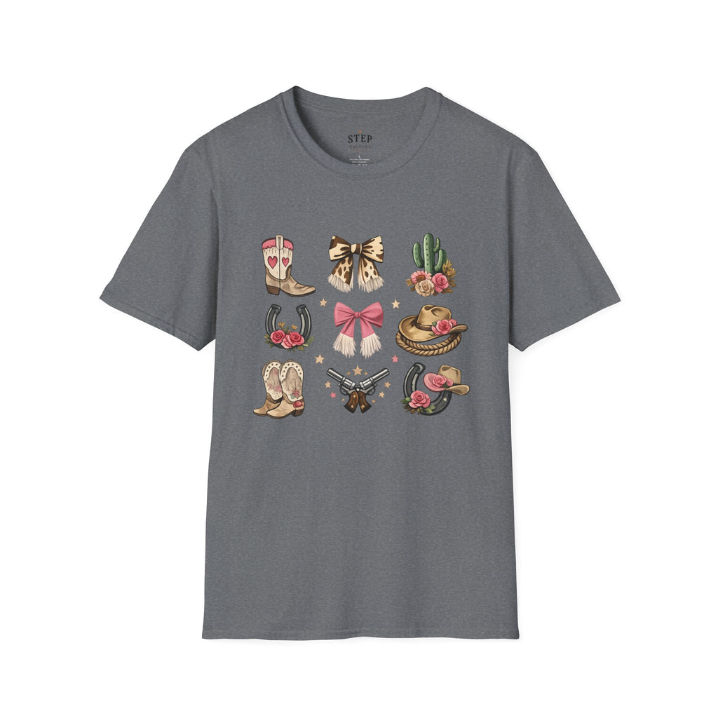 Women’s Western Icons graphic shirt for line dancing and country nights