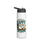 Close-up of the My Happy Hour Is Line Dancing bottle design
