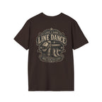 Live Love Line Dance front pocket and back graphic T-shirt product view