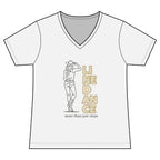 Women’s More Than Just Steps line dance V-neck T-shirt mockup – colour option 12