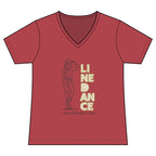 Women’s More Than Just Steps line dance V-neck T-shirt mockup – colour option 11