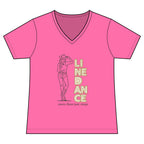 Women’s More Than Just Steps line dance V-neck T-shirt mockup – colour option 9
