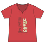 Women’s More Than Just Steps line dance V-neck T-shirt mockup – colour option 10