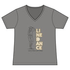 Women’s More Than Just Steps line dance V-neck T-shirt mockup – colour option 3