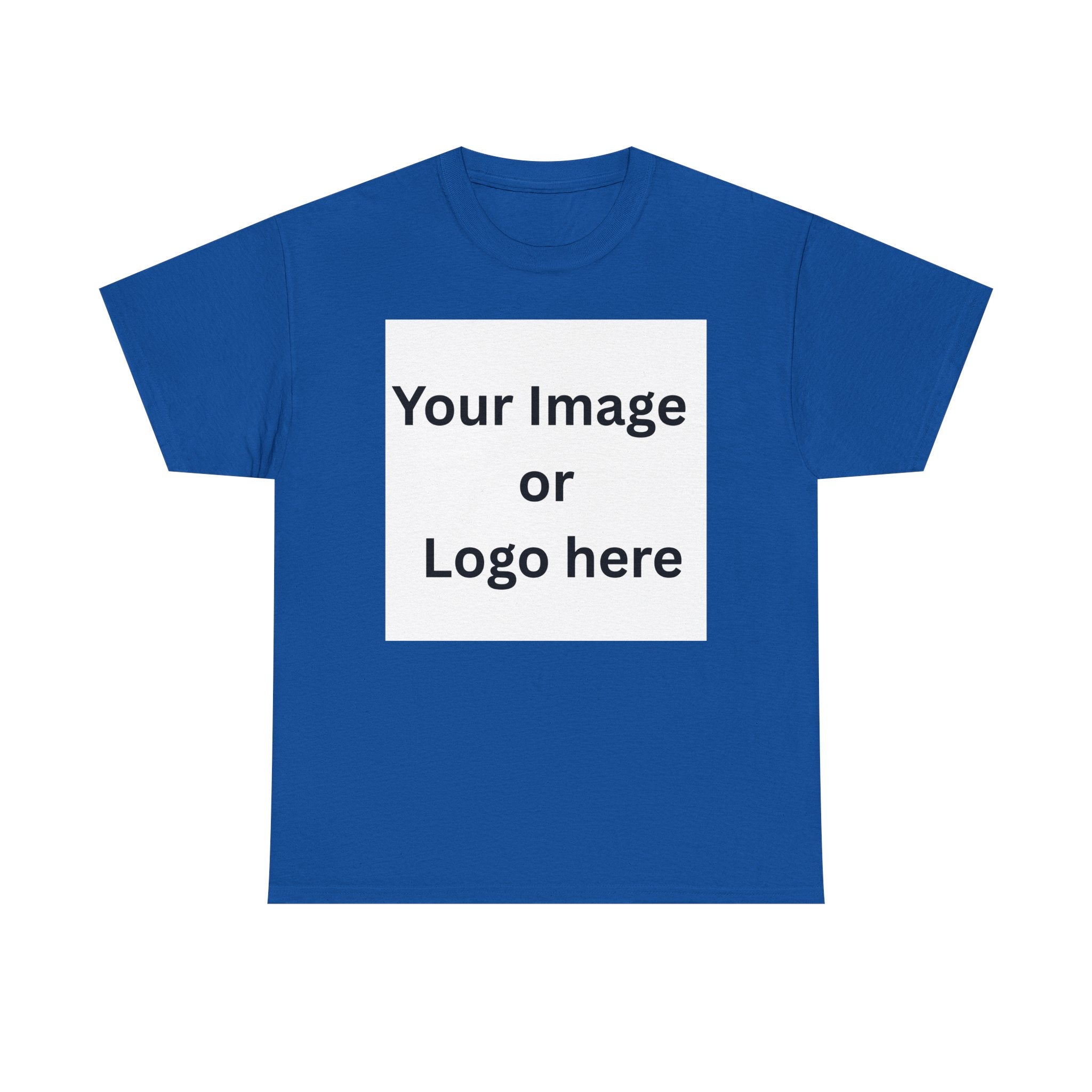 Personalised custom image or logo Gildan 5000 T-shirt mockup – colour option 4