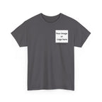 Personalized custom logo Gildan 5000 T-shirt with pocket image, name and back design placeholders – colour option 22