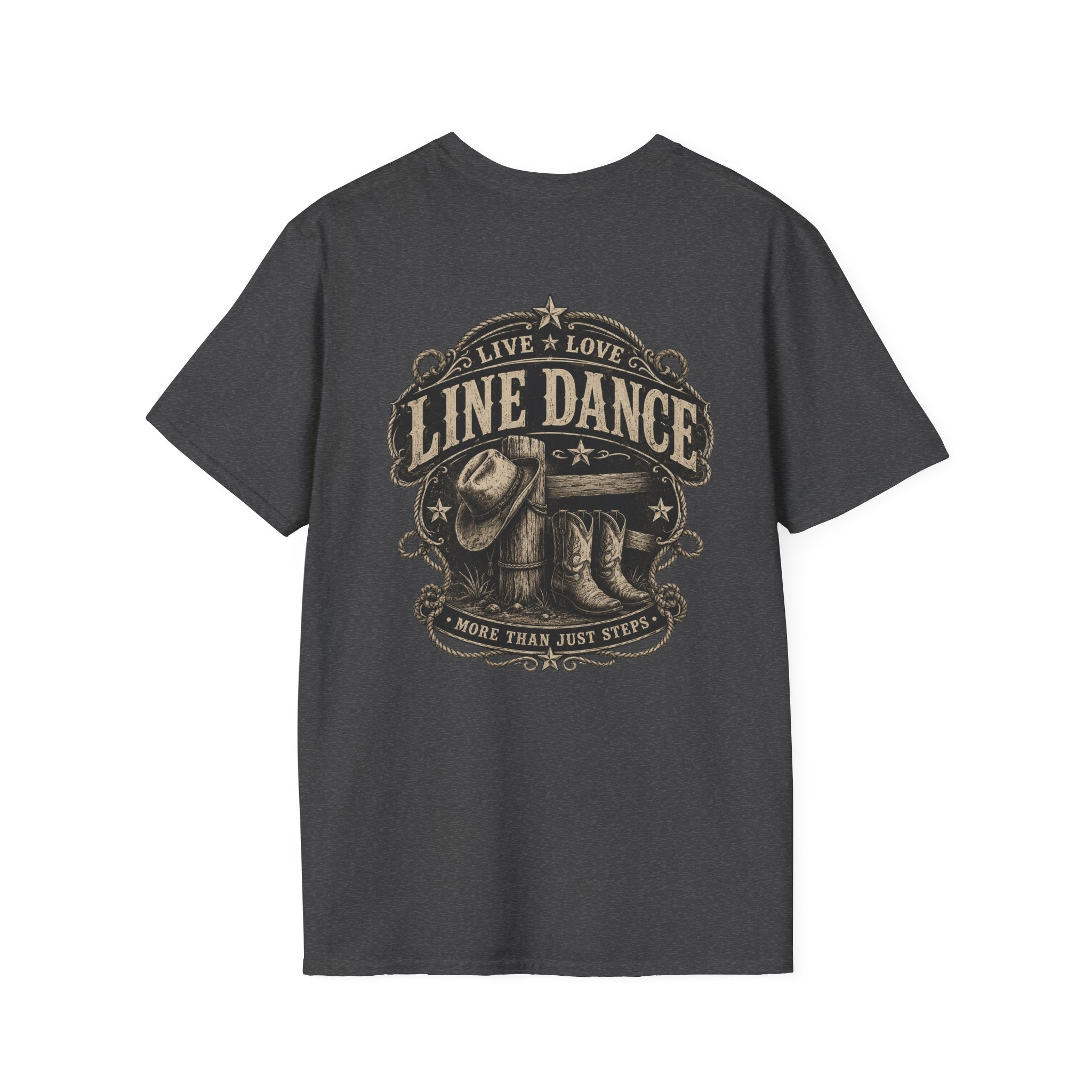 Live Love Line Dance unisex western tee alternate colour mockup