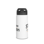 Close-up of the personalised Step Culture Collective Signature bottle design