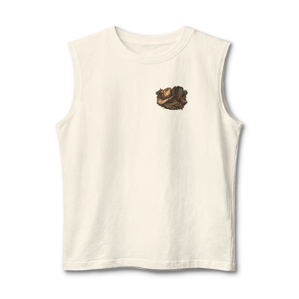 No Tags, No Restarts muscle tank alternate colour