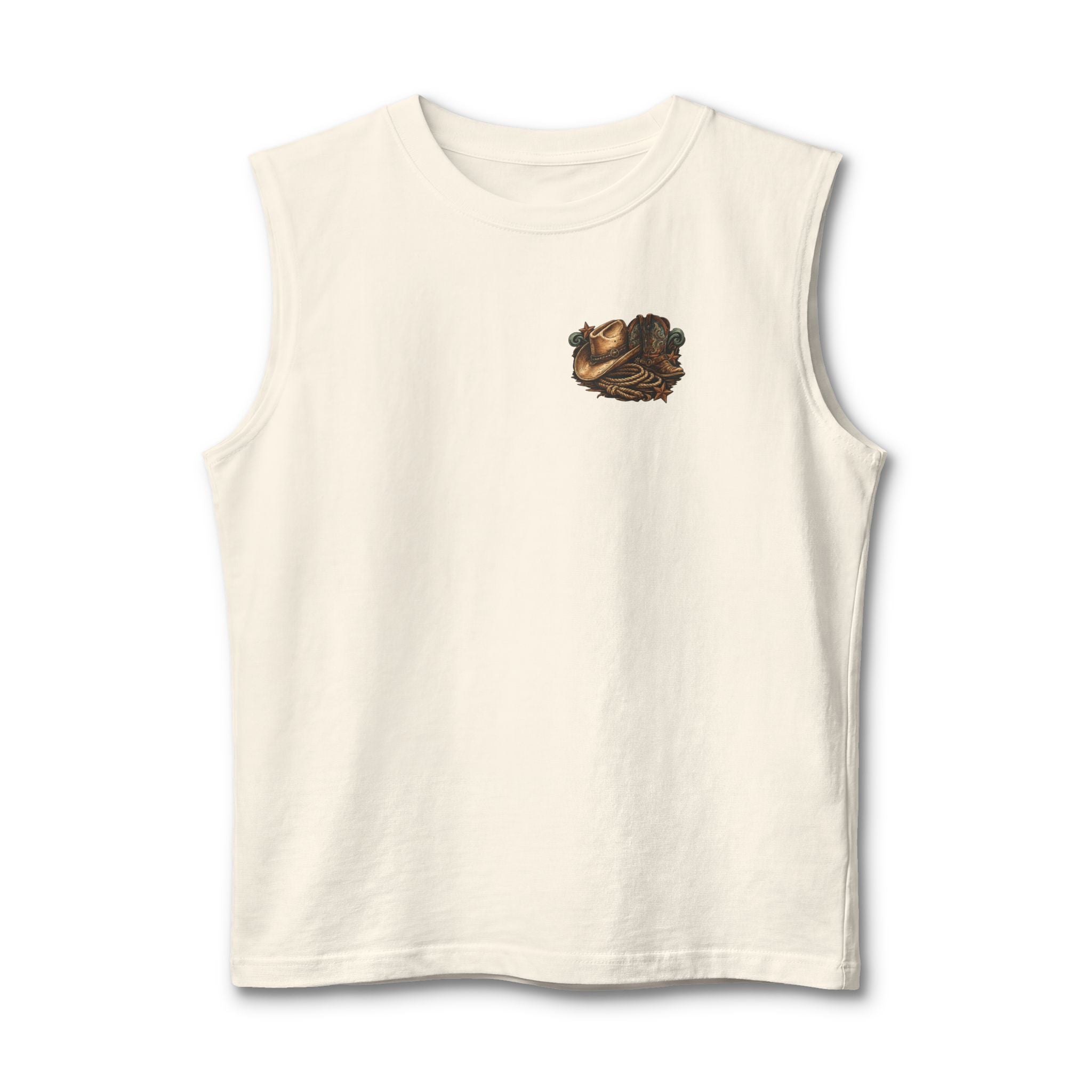 No Tags, No Restarts muscle tank alternate colour