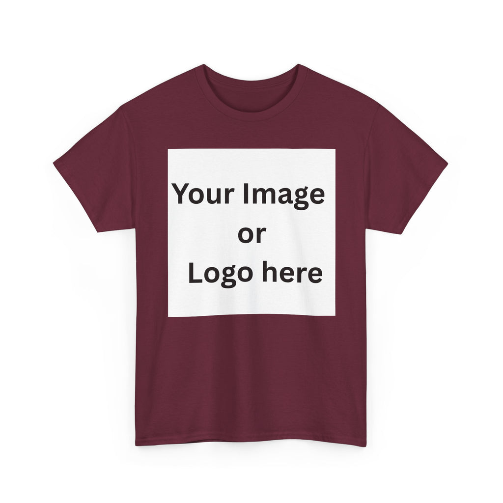 Personalised custom image or logo Gildan 5000 T-shirt mockup – colour option 12