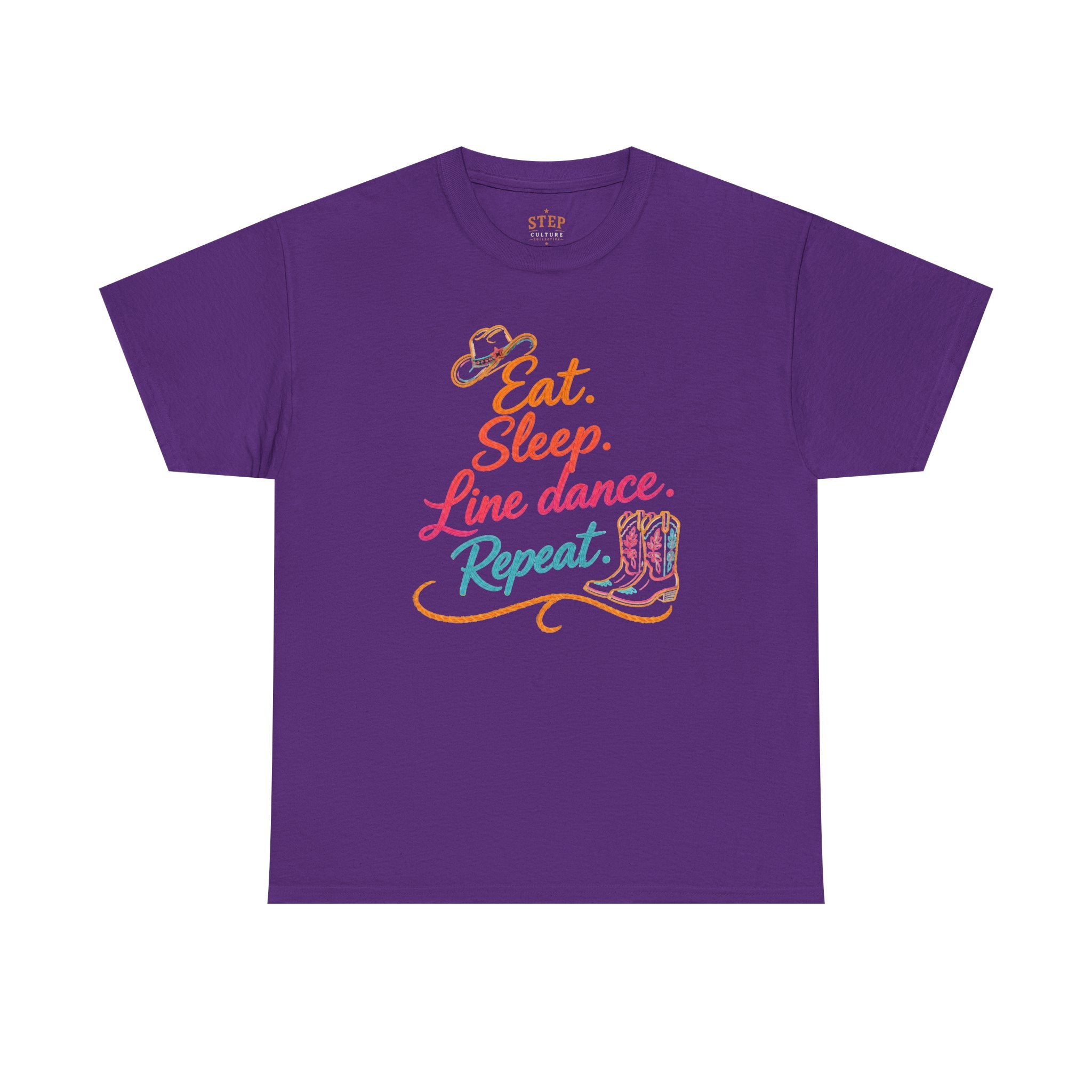 Eat Sleep Line Dance Repeat line dancing tee alternate colour mockup