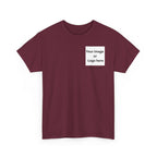 Personalized custom logo Gildan 5000 T-shirt with pocket image, name and back design placeholders – colour option 10