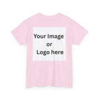 Personalized custom logo Gildan 5000 T-shirt with pocket image, name and back design placeholders – colour option 30
