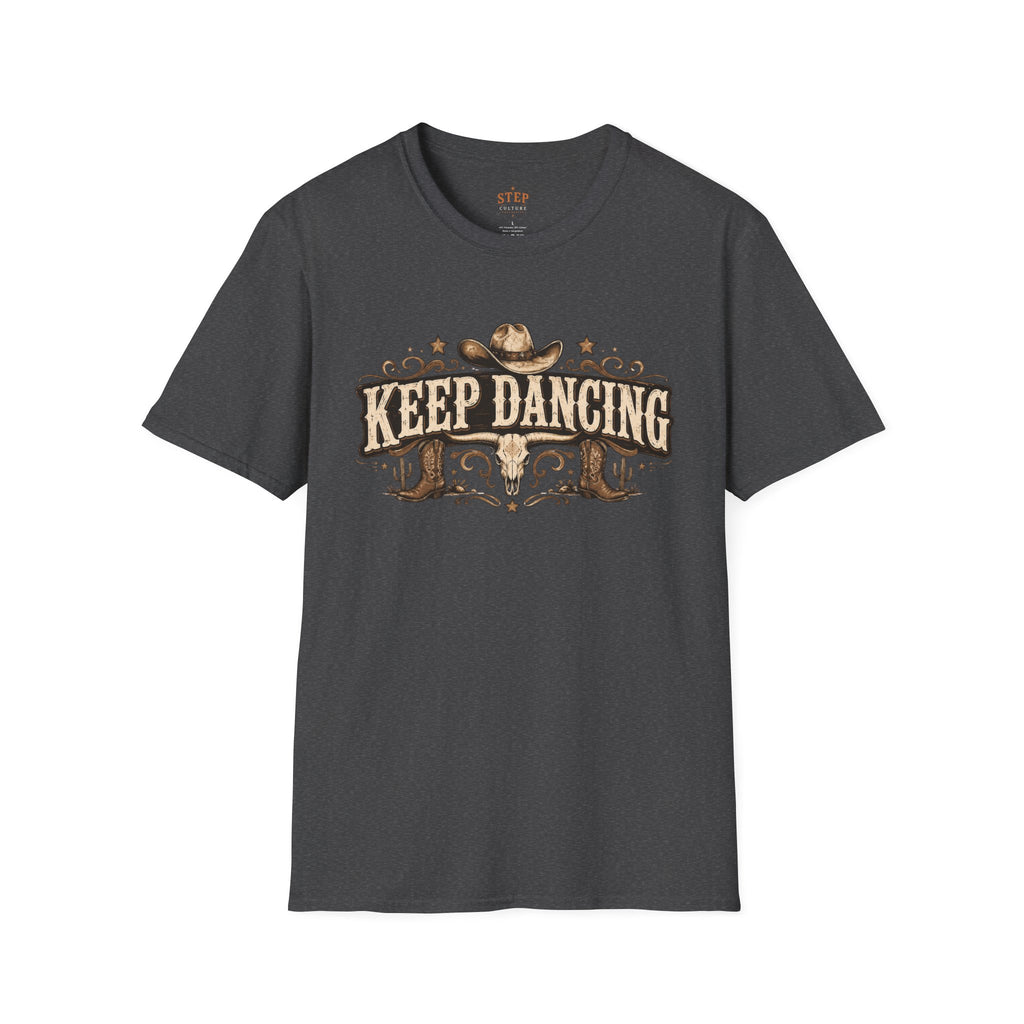 Keep Dancing western graphic T-shirt product view