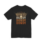 Howdy Howdy Howdy longhorn skull T-shirt front product mockup