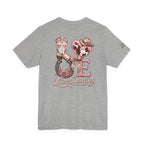 Women’s LOVE Line Dancing Western T-shirt product mockup