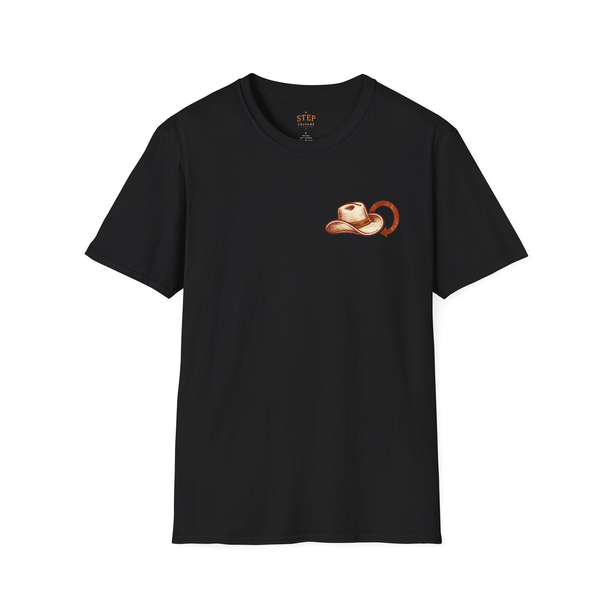 I Had It Until the Restart tee shown in an alternate colour
