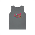 Purple Peace Love Line Dance colourful Western tank top