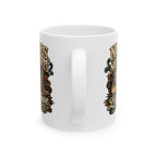 No Tags, No Restarts, Let's Move mug shown from the opposite side
