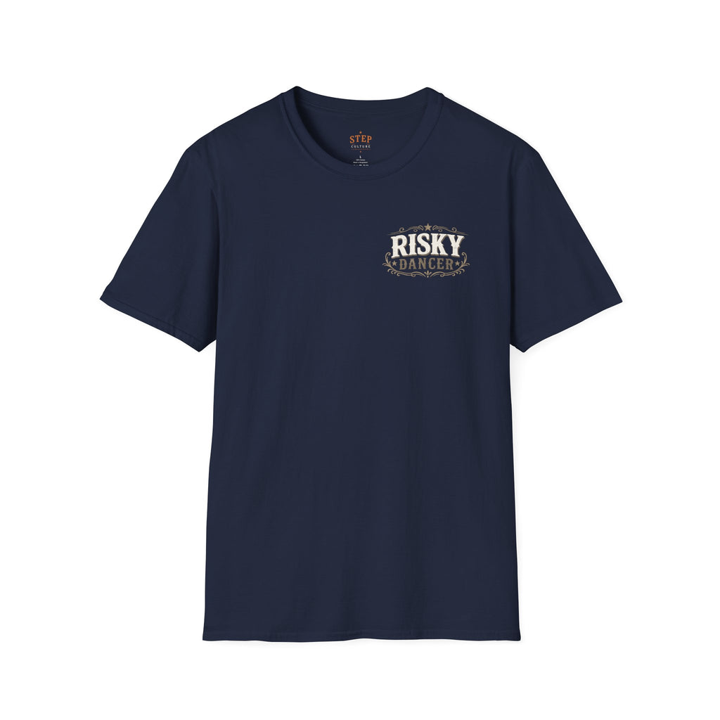 Risky Dancer graphic T-shirt product mockup