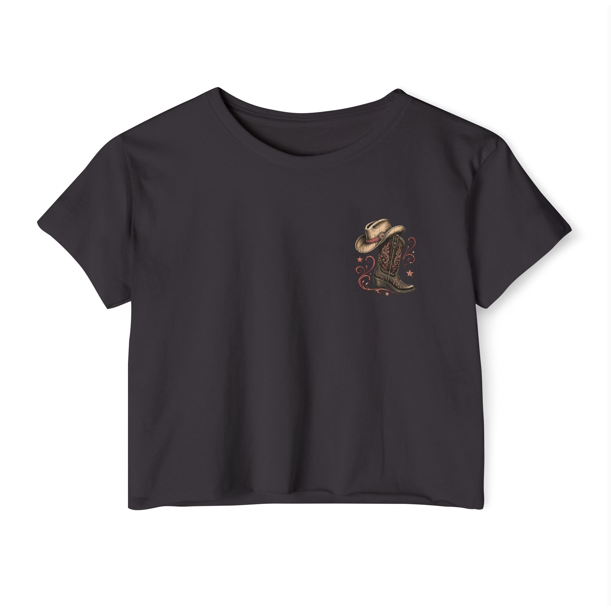It’s Line Dance Time crop top in available colour