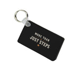 Black reverse of Peace Love Line Dance keychain featuring More Than Just Steps