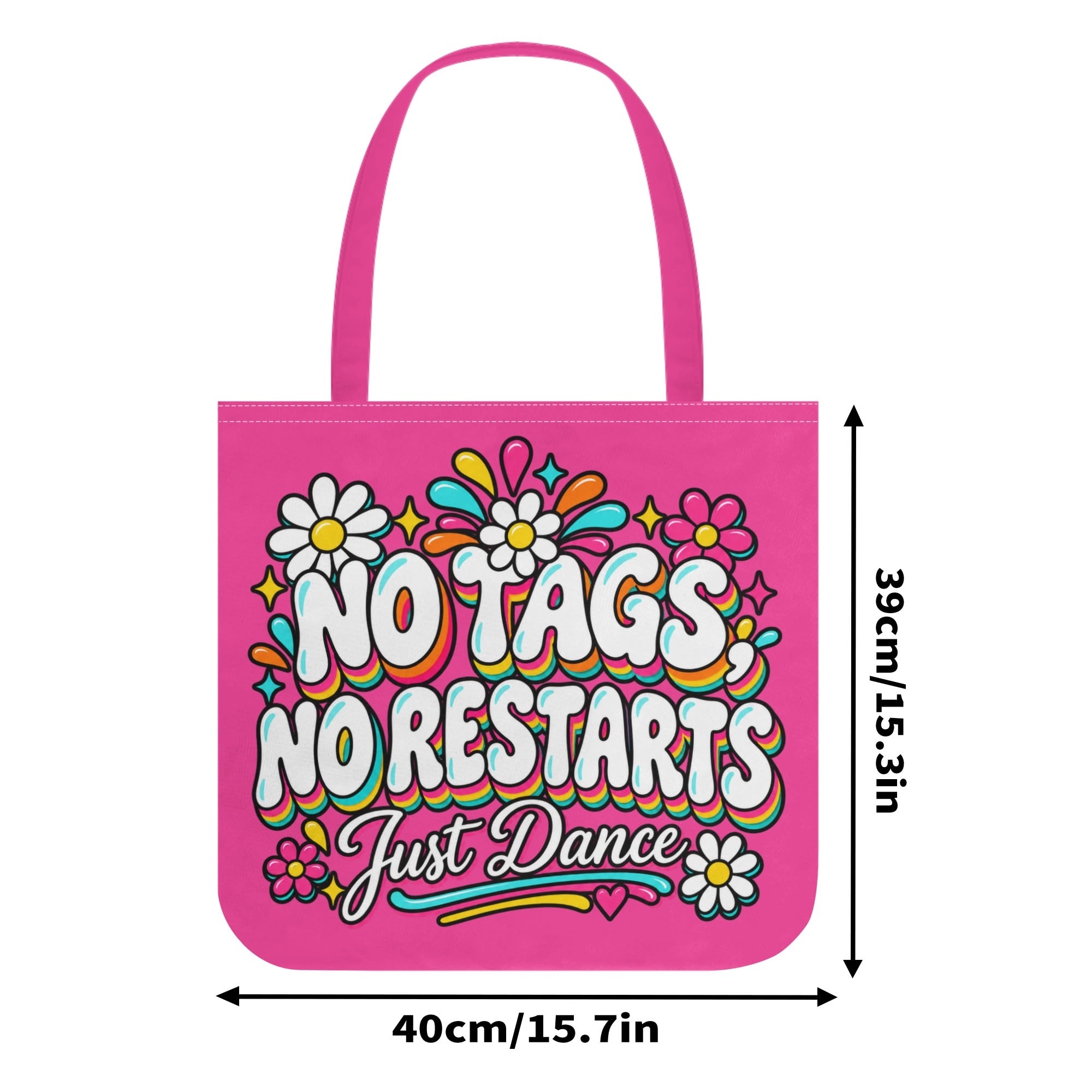 Retro line dancing premium cloth tote bag – product mock-up 7