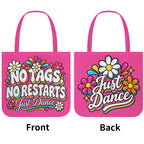 Retro line dancing premium cloth tote bag – product mock-up 8