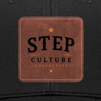 Step Culture Collective signature leather patch trucker cap product view