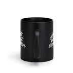 Just Boot Scootin' black western mug, 15 oz, product view 3
