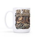 No Tags No Restarts Let's Move line dancing mug, 11 oz, product view 1