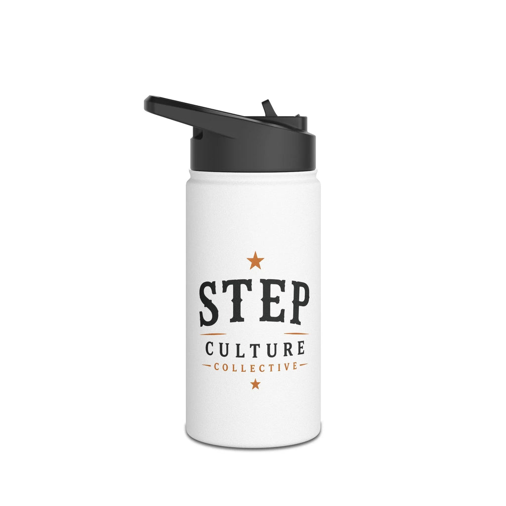 Personalisation detail on the Step Culture Collective Signature bottle