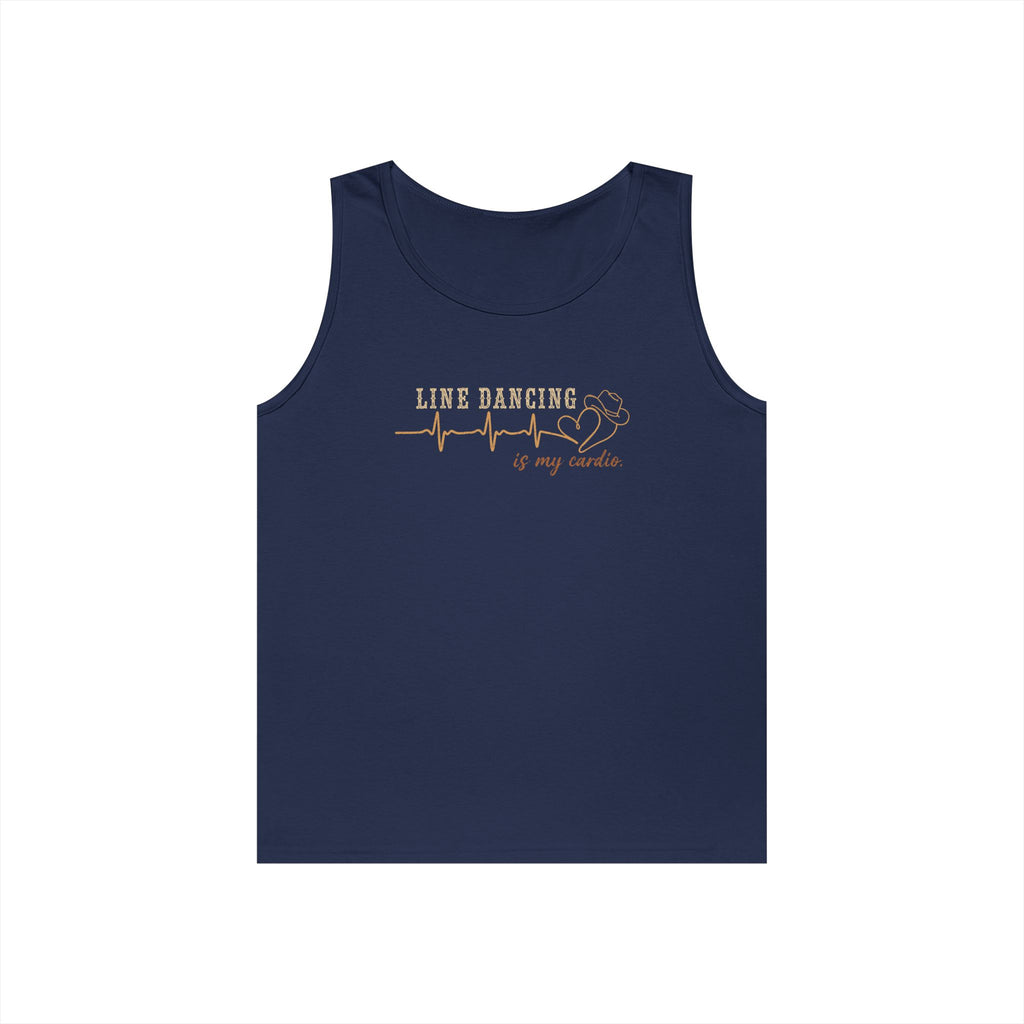 Line Dancing Is My Cardio tank top colour option