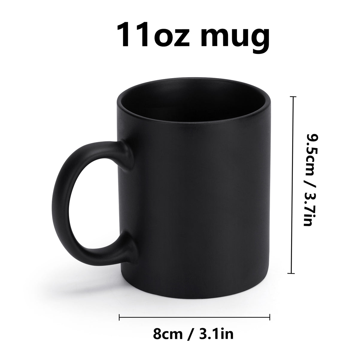 Southwestern cowboy skull black mug shown in available sizes