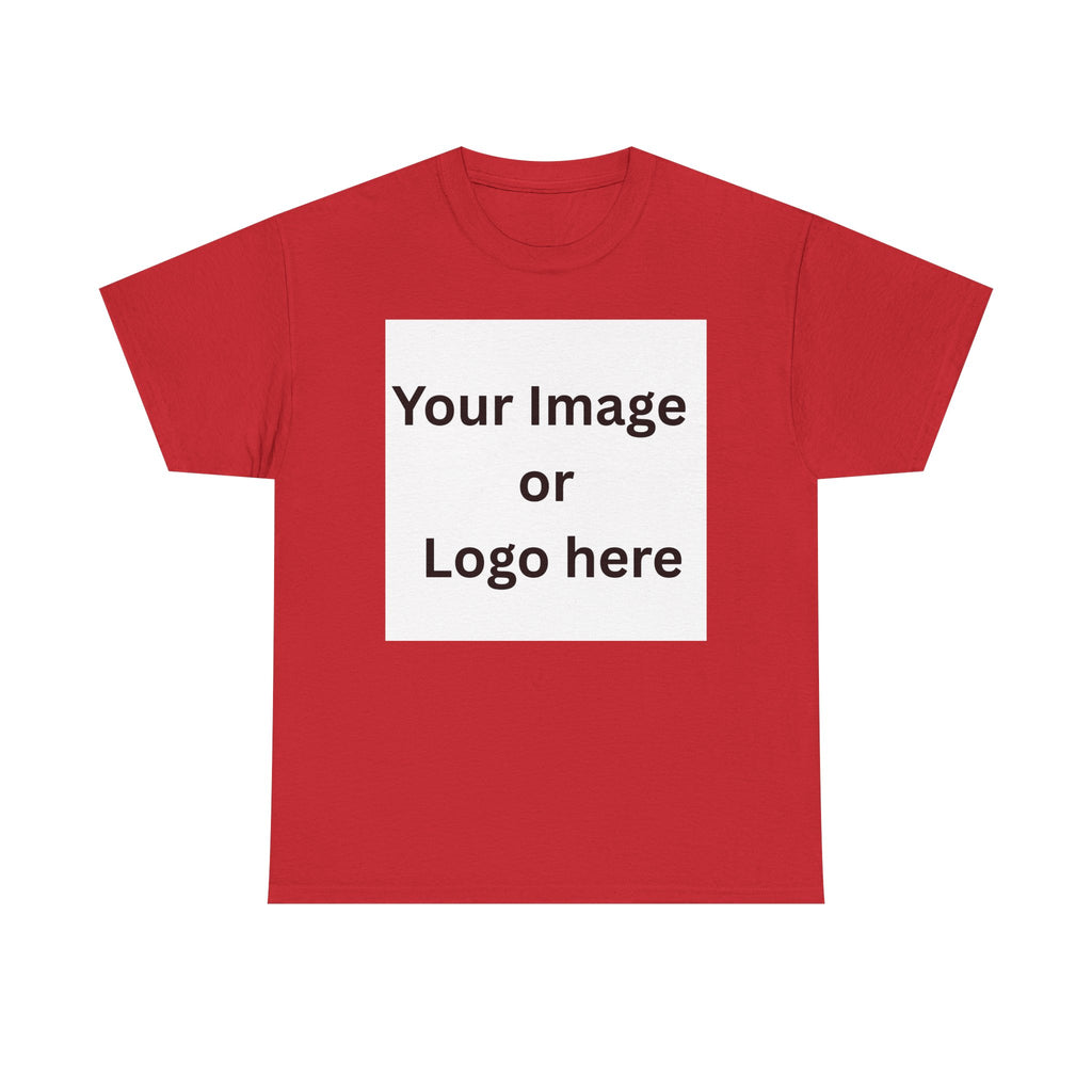 Personalised custom image or logo Gildan 5000 T-shirt mockup – colour option 8