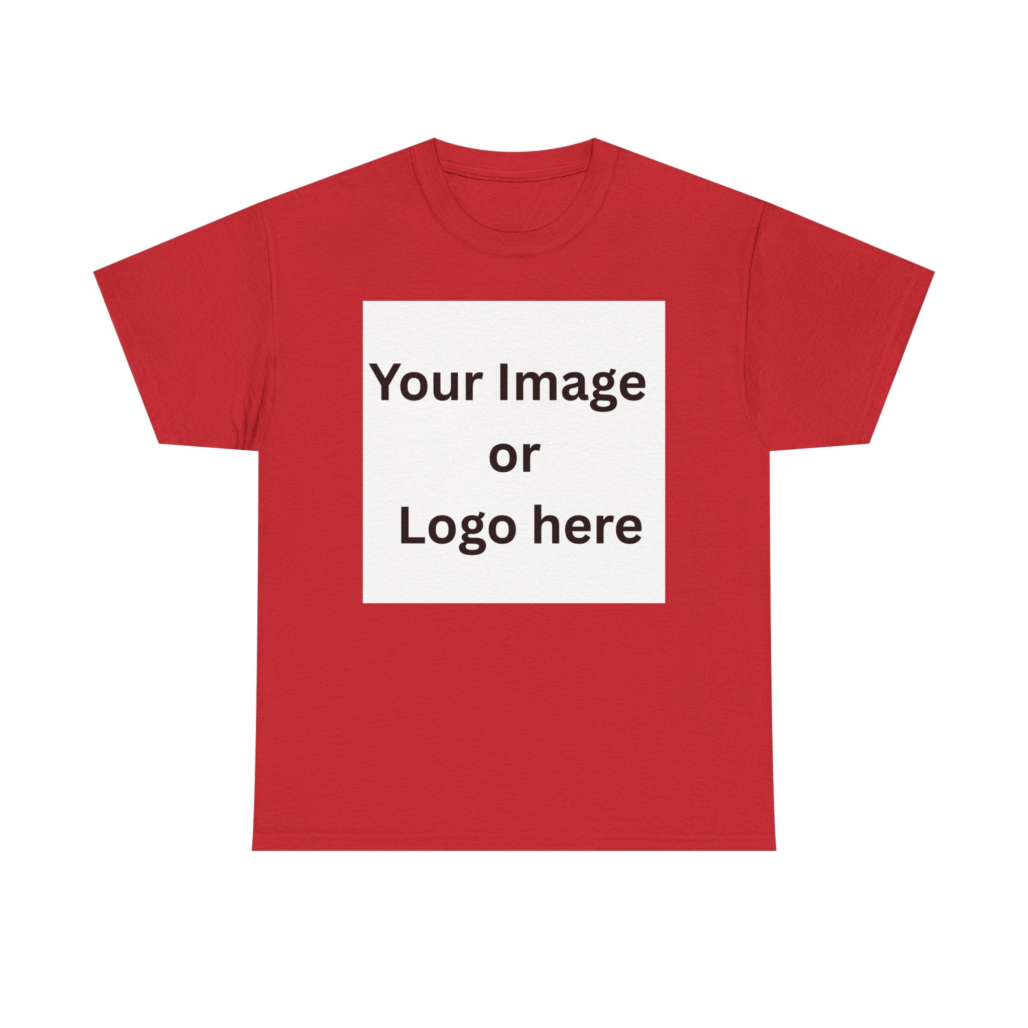Personalised custom image or logo Gildan 5000 T-shirt mockup – colour option 8