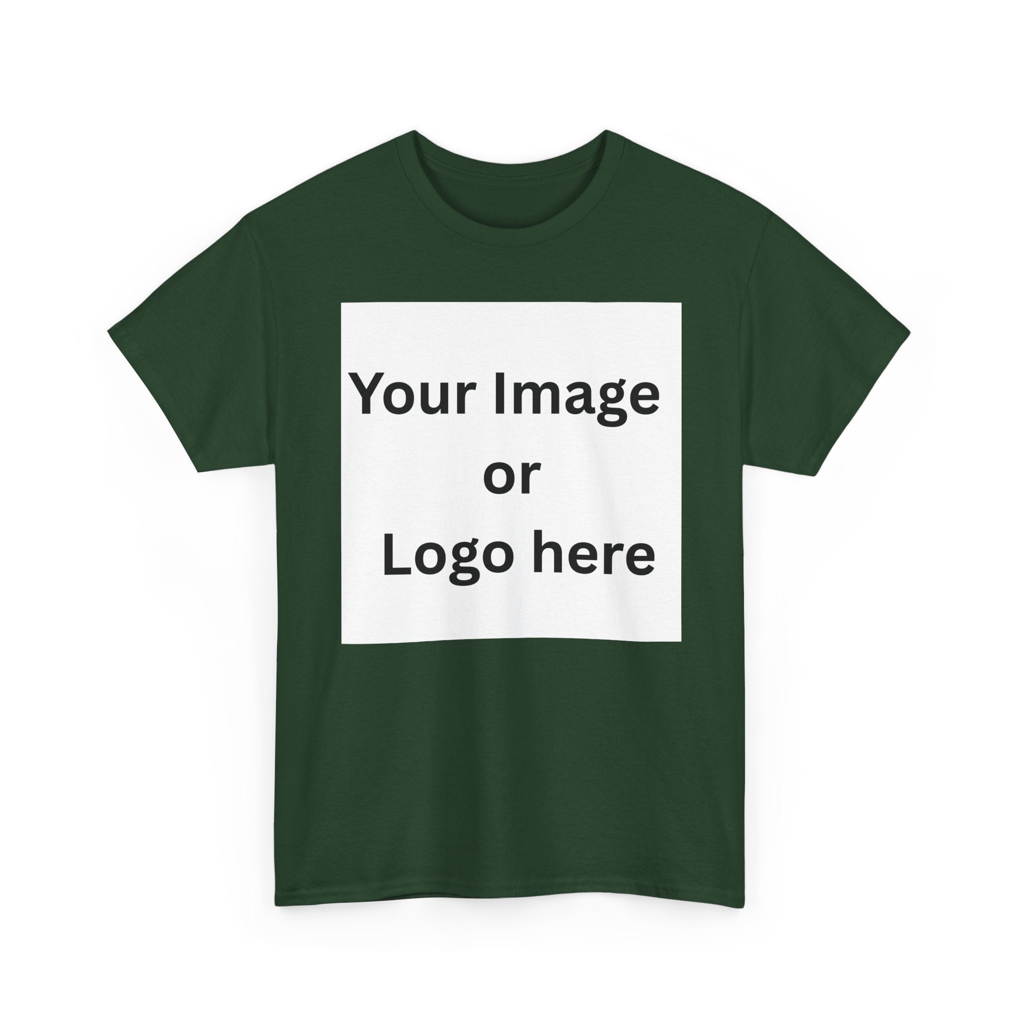Personalised custom image or logo Gildan 5000 T-shirt mockup – colour option 16