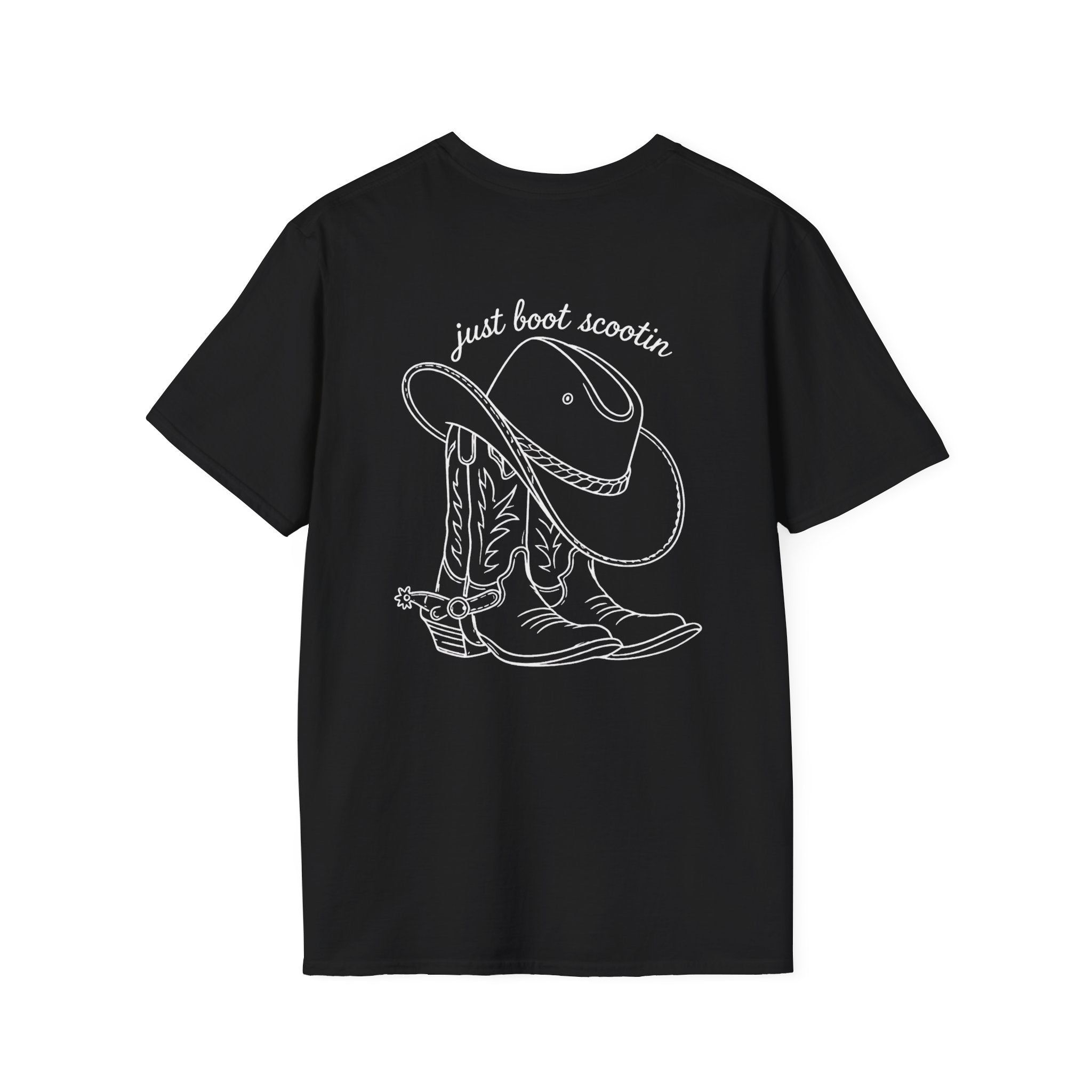 Just Boot Scootin western tee shown in an alternate colour