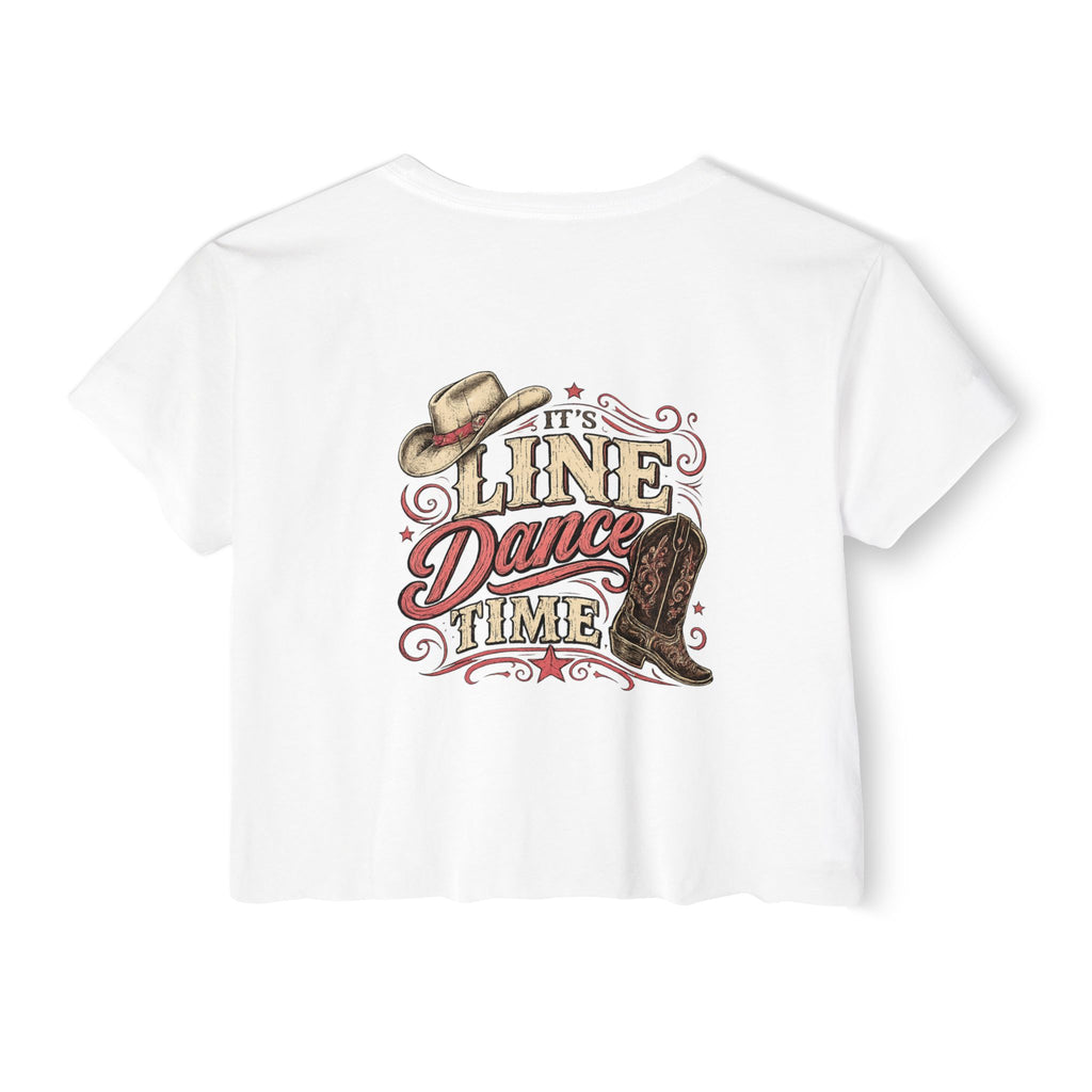 It’s Line Dance Time crop top alternate colour
