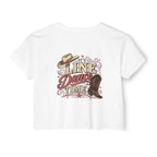 It’s Line Dance Time crop top alternate colour
