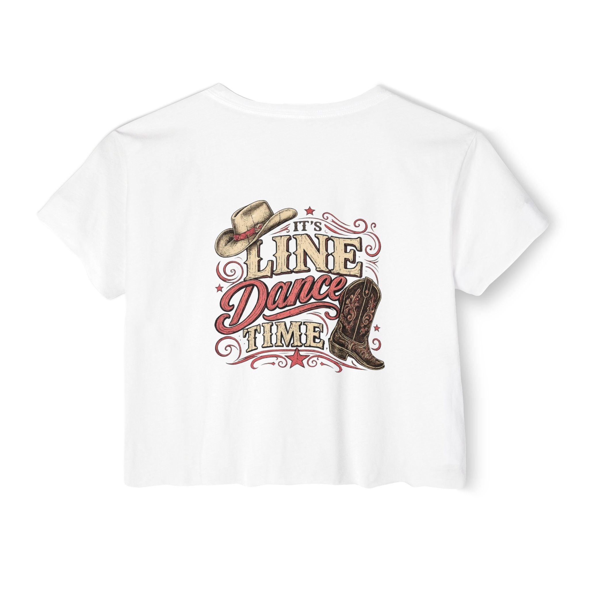 It’s Line Dance Time crop top alternate colour